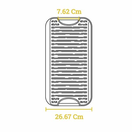Lodge Pro-Grid Grill/Plancha Reversible de Hierro Fundido 51 × 27 cm | Lodge | Mimocook