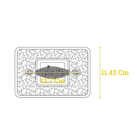 Lodge Rechteckige Grillpresse aus Gusseisen 17,1 × 11,4 cm | Lodge | Mimocook