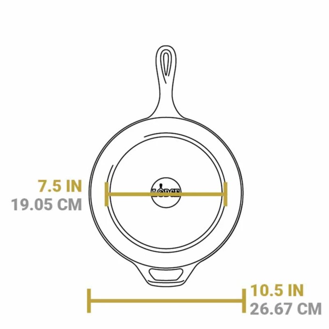 Lodge Sartén 26cm honda Hierro fundido | Lodge | Mimocook