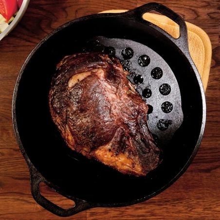 Lodge Trivet Grelha de Carne em Ferro Fundido 20 cm | Lodge | Mimocook