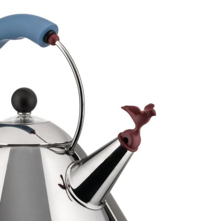 Alessi 9093 Bouilloire en Acier Inoxydable avec Sifflet | Alessi | Mimocook