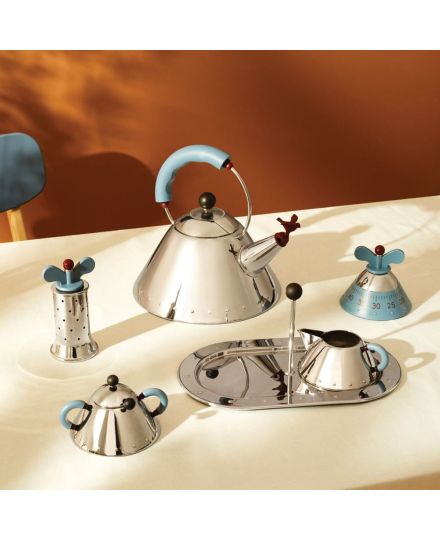 Alessi 9093 Hervidor de Acero Inoxidable con Silbato | Alessi | Mimocook