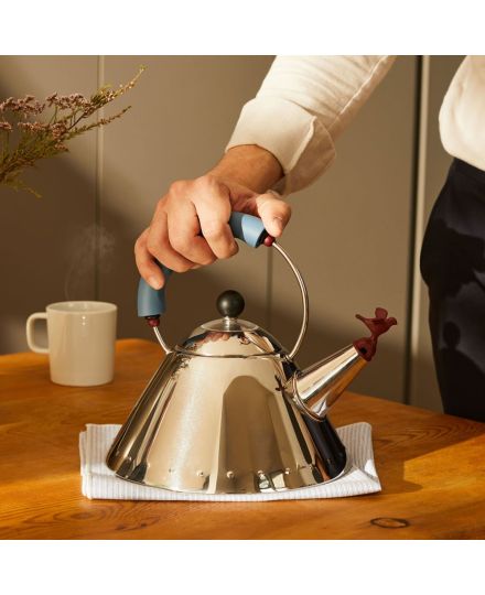 Alessi 9093 Hervidor de Acero Inoxidable con Silbato | Alessi | Mimocook