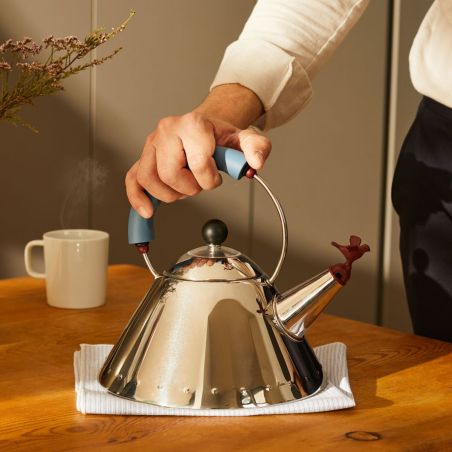 Alessi 9093 Chaleira em Aço Inoxidável com Apito | Alessi | Mimocook
