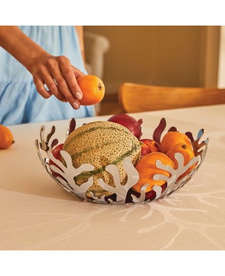 Alessi Mediterraneo Corbeille à Fruits en Acier Inoxydable 29 cm | Alessi | Mimocook