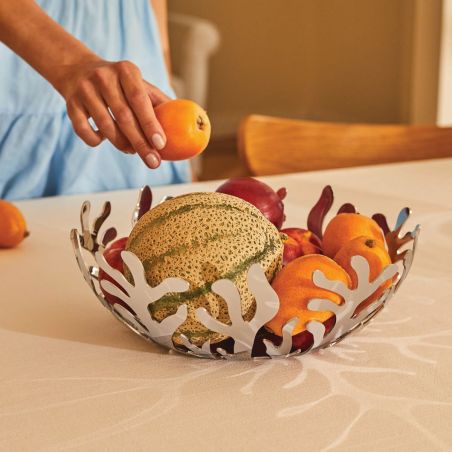 Alessi Mediterraneo Corbeille à Fruits en Acier Inoxydable 29 cm | Alessi | Mimocook