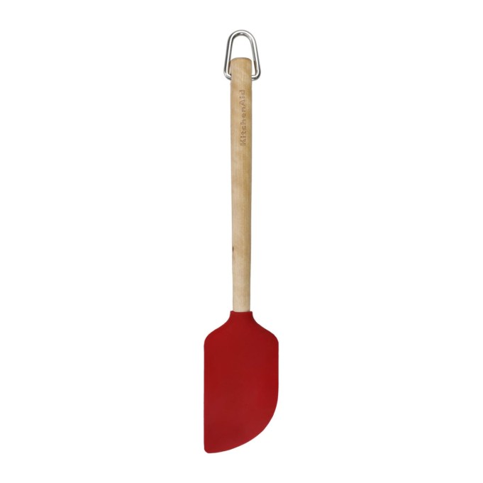 KitchenAid Schaberspatel aus Birkenholz mit Silikonkopf Empire Red | KitchenAid | Mimocook