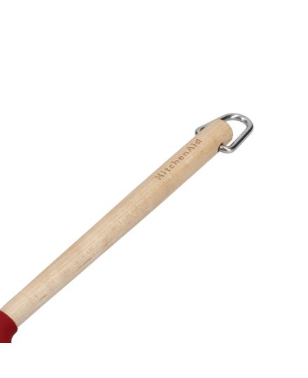 KitchenAid Spatule Racloir en Bois de Bouleau avec Tête en Silicone Empire Red | KitchenAid | Mimocook