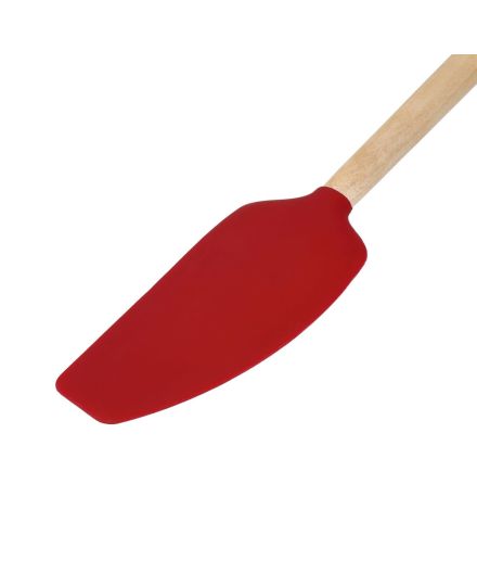 KitchenAid Espátula Misturadora em Madeira de Bétula com Cabeça de Silicone Empire Red | KitchenAid | Mimocook