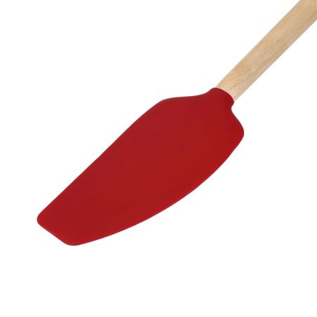 KitchenAid Espátula Mezcladora de Madera de Abedul con Cabeza de Silicona Empire Red | KitchenAid | Mimocook