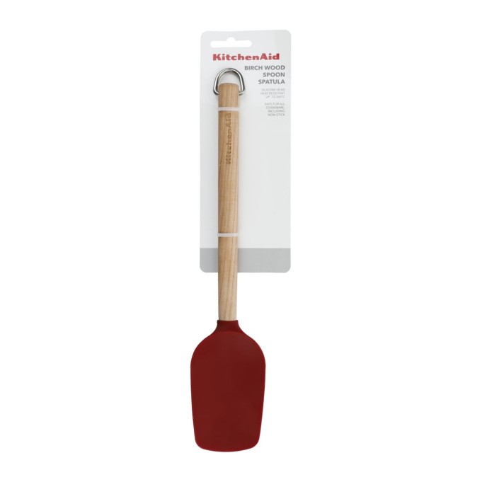 KitchenAid Löffelspatel aus Birkenholz mit Silikonkopf Empire Red | KitchenAid | Mimocook