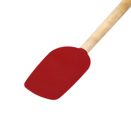 KitchenAid Birchwood Spoon Spatula with Silicone Head - Empire Red | KitchenAid | Mimocook