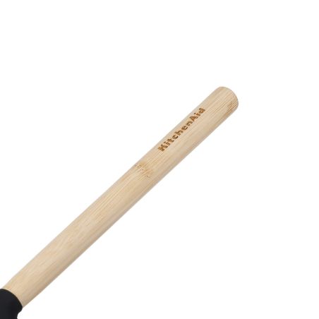 KitchenAid Bamboo Handle Mixer Spatula with Silicone Head Black | KitchenAid | Mimocook