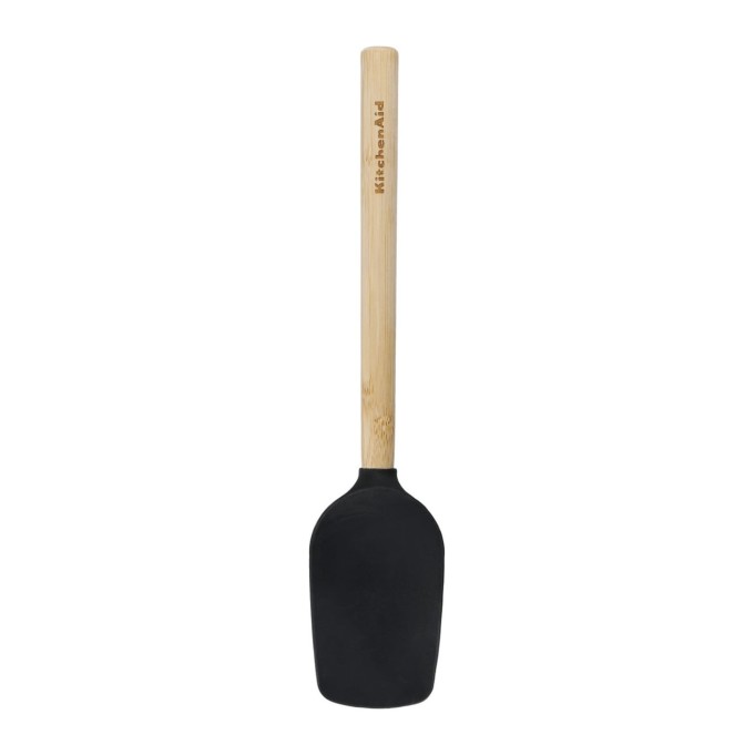 KitchenAid Bamboo Spoon Spatula with Silicone Head Black | KitchenAid | Mimocook