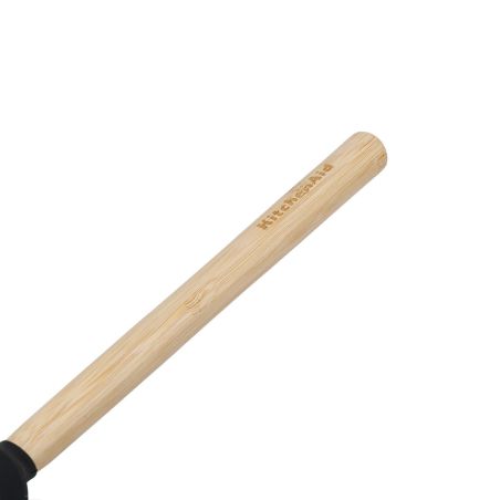 KitchenAid Colher Espátula em Bambu com Cabeça de Silicone Preta | KitchenAid | Mimocook