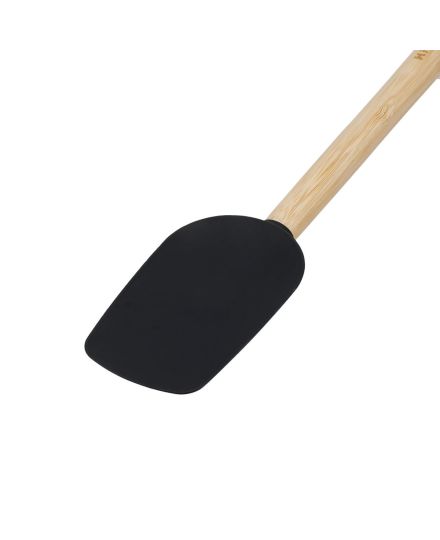 KitchenAid Bamboo Spoon Spatula with Silicone Head Black | KitchenAid | Mimocook