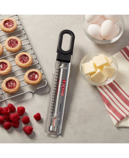 KitchenAid Thermomètre de Cuisine à Clip pour Huile, Sucre et Confitures Noir | KitchenAid | Mimocook