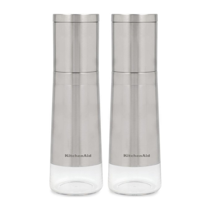 KitchenAid Salt and Pepper Grinders Set of 2 Stainless Steel | KitchenAid | Mimocook