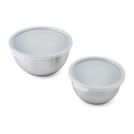 KitchenAid Set de 2 Cuencos de Mezcla de Acero Inoxidable | KitchenAid | Mimocook