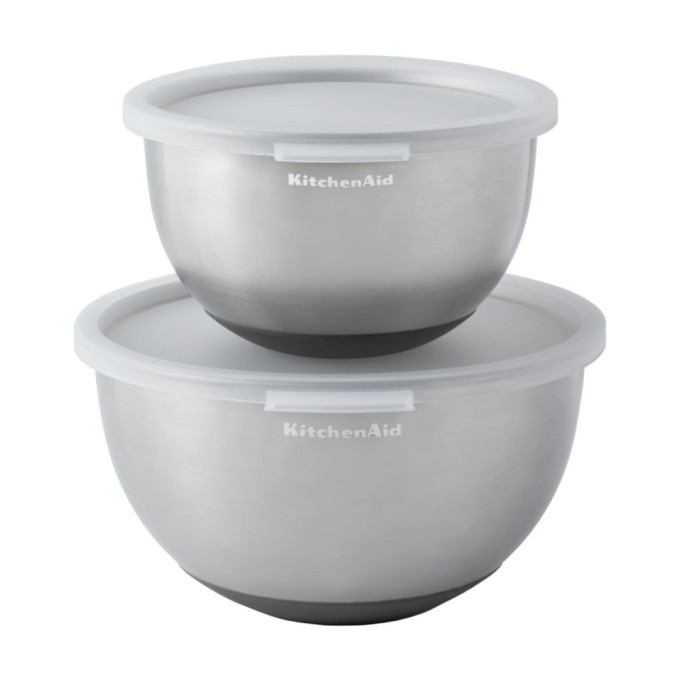 KitchenAid 2-teiliges Rührschüssel-Set aus Edelstahl | KitchenAid | Mimocook