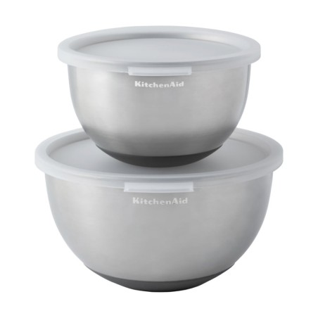 KitchenAid Set of 2 Stainless Steel Mixing Bowls | KitchenAid | Mimocook