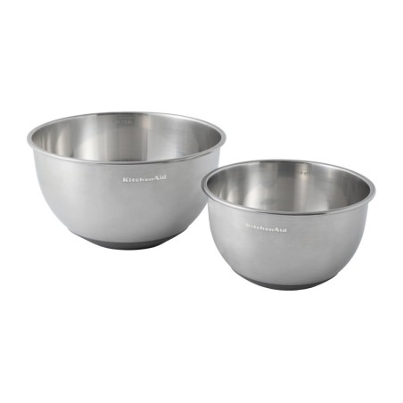 KitchenAid Conjunto de 2 Taças de Mistura em Aço Inoxidável | KitchenAid | Mimocook