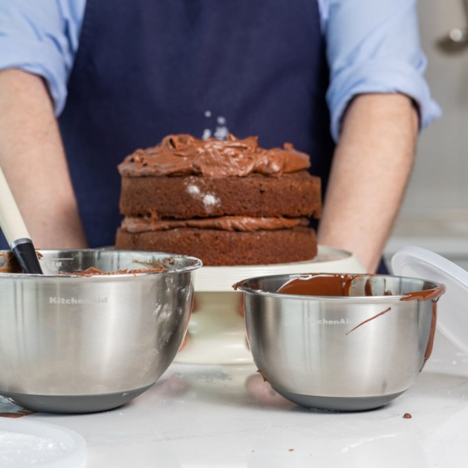 KitchenAid Conjunto de 2 Taças de Mistura em Aço Inoxidável | KitchenAid | Mimocook