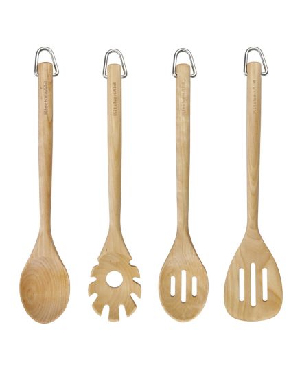 KitchenAid 4-Piece Birchwood Tool Set | KitchenAid | Mimocook