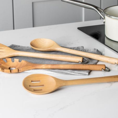 KitchenAid 4-Piece Birchwood Tool Set | KitchenAid | Mimocook