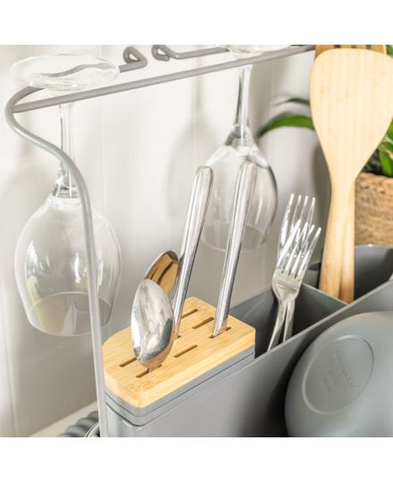 KitchenAid Portoir extensible pour le séchage de la vaisselle avec fixation pour la verrerie | KitchenAid | Mimocook