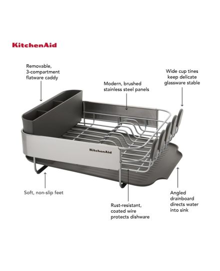 KitchenAid Compact Dish-Drying Rack | KitchenAid | Mimocook
