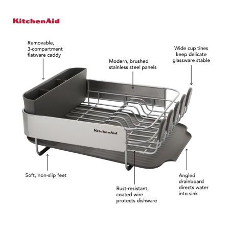 KitchenAid Compact Dish-Drying Rack | KitchenAid | Mimocook