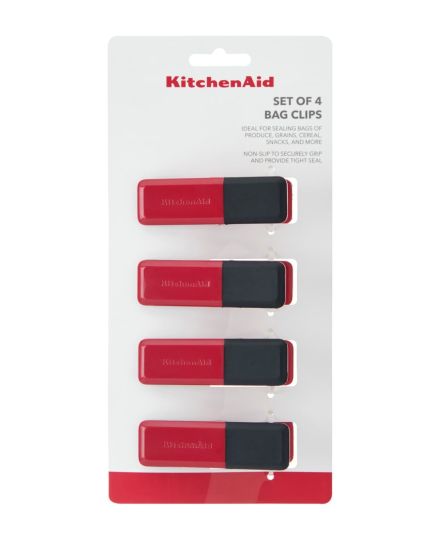 KitchenAid 4pc Small Kitchen Clips Set - Empire Red | KitchenAid | Mimocook