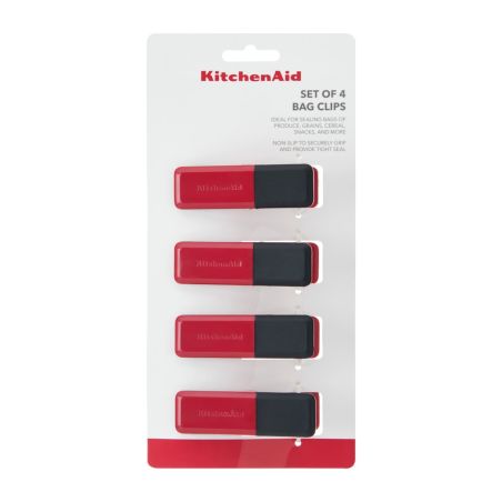 KitchenAid Conjunto de 4 Clips Pequenos Empire Red | KitchenAid | Mimocook