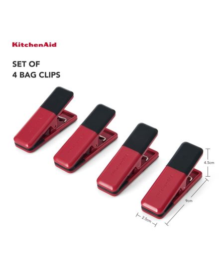 KitchenAid 4-teiliges kleines Küchenclip-Set Empire Red | KitchenAid | Mimocook