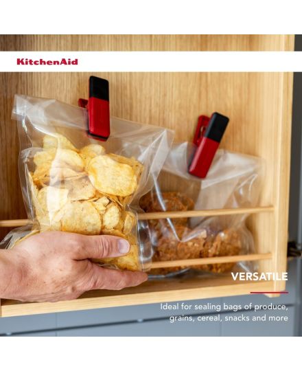 KitchenAid Set de 4 Clips Pequeños Empire Red | KitchenAid | Mimocook