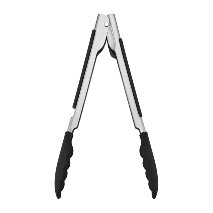 KitchenAid Silicone-Tipped Side-Locking Tongs 23 cm Black | KitchenAid | Mimocook