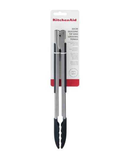 Pinça de bloqueio lateral 30cm com ponta de silicone KitchenAid | KitchenAid | Mimocook