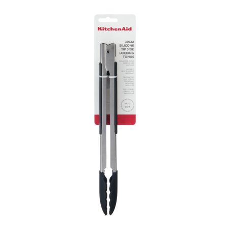 Pinça de bloqueio lateral 30cm com ponta de silicone KitchenAid | KitchenAid | Mimocook