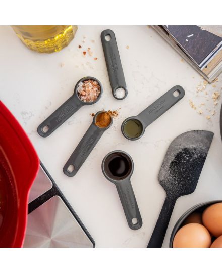 KitchenAid 5pc Measuring Spoon Set - Charcoal Grey | KitchenAid | Mimocook