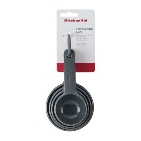 KitchenAid 4pc Measuring Cup Set - Charcoal Grey | KitchenAid | Mimocook
