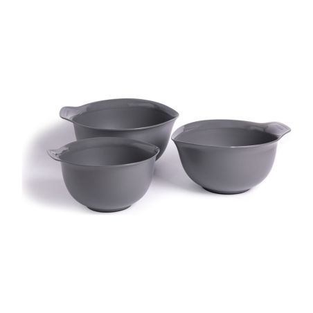KitchenAid 3er-Set Rührschüsseln ineinandergreifend - Holzkohle grau | KitchenAid | Mimocook