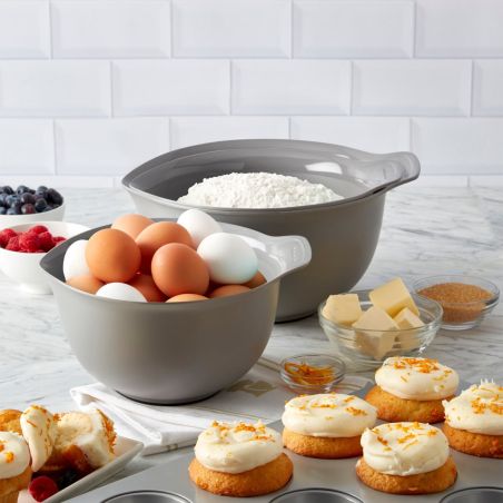 KitchenAid Set de 3 Bols de Mélange Gris Charcoal | KitchenAid | Mimocook
