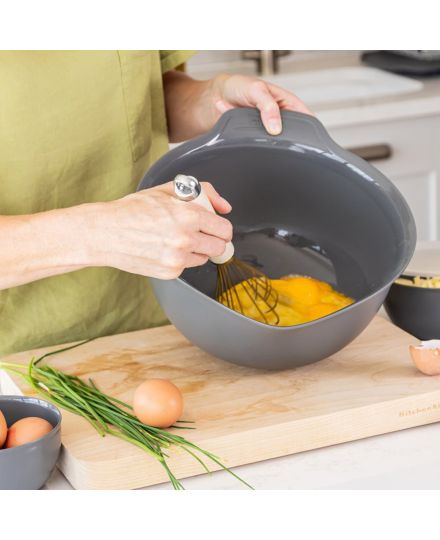 KitchenAid 3-teiliges Rührschüssel-Set Charcoal Grey | KitchenAid | Mimocook