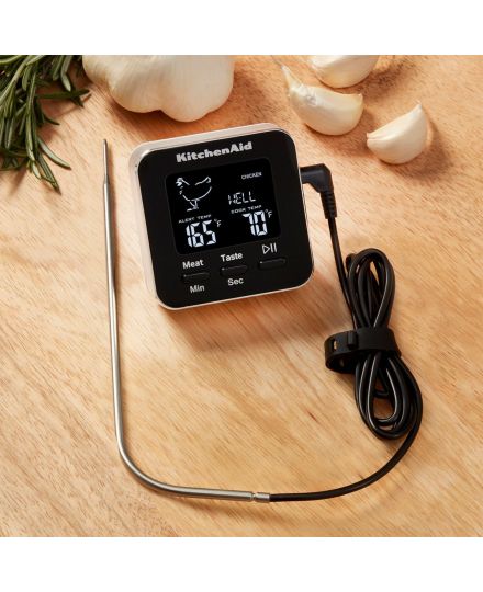 KitchenAid digitales Küchenthermometer mit Timer und Ofensonde Schwarz | KitchenAid | Mimocook