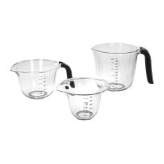 Coloque 3 frascos de medición de KitchenAid