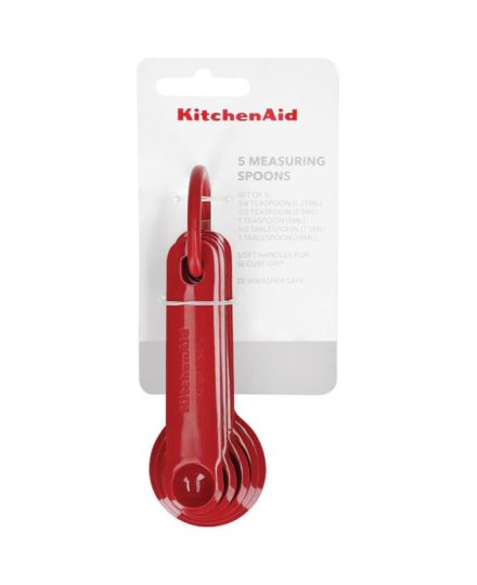 KitchenAid 5pc Measuring Spoon Set - Empire Red | KitchenAid | Mimocook