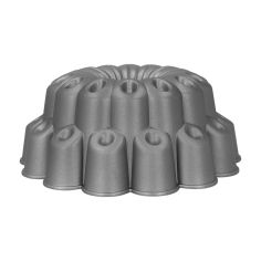 MasterClass Molde de aluminio fundido antiadherente para tartas decorativas, con pisos