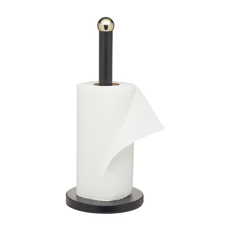 Suporte para Rolo de Cozinha MasterClass em Aço Inoxidável Preto Mate e Latão | Kitchen Craft | Mimocook