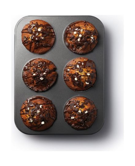 Moule à Muffins Américains MasterClass Antiadhésif 6 Cavités | Kitchen Craft | Mimocook